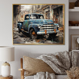 Pickup Truck Industrial Elegance - Pickup Truck Canvas Wall Art