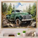 Pickup Truck Offroad Adventures I - Pickup Truck Canvas Wall Art