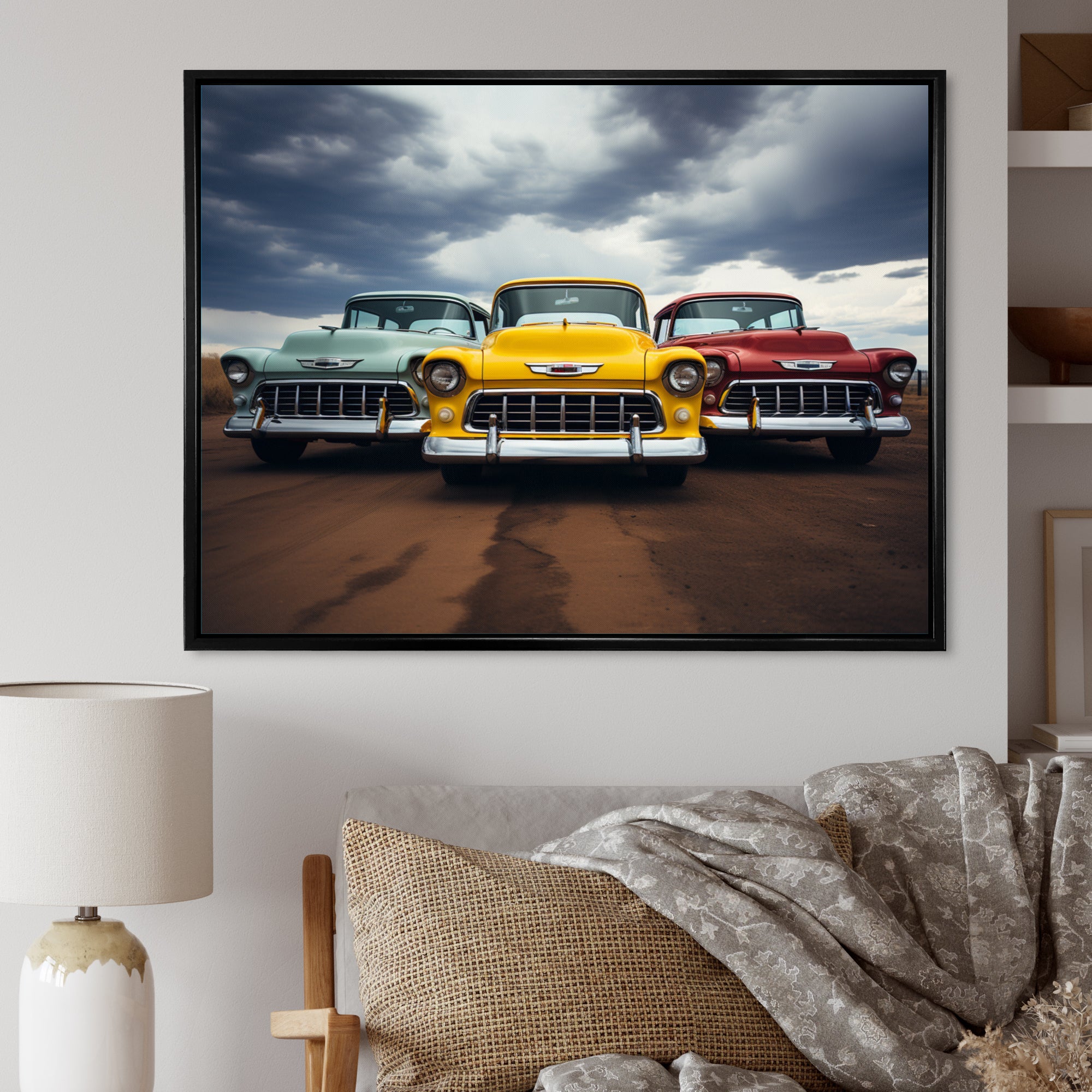 Pickup Truck Retro Rides I - Pickup Truck Canvas Wall Art