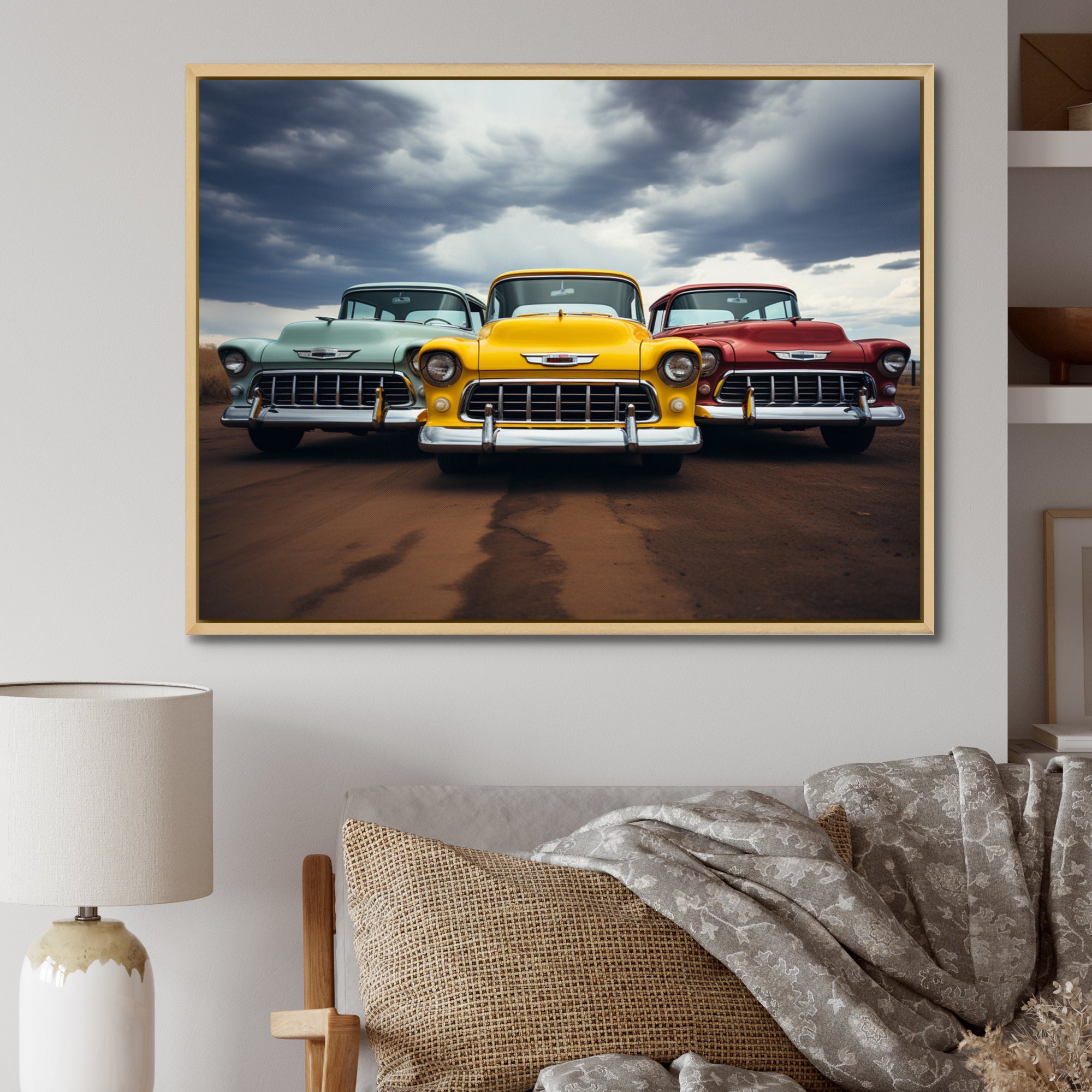 Pickup Truck Retro Rides I - Pickup Truck Canvas Wall Art