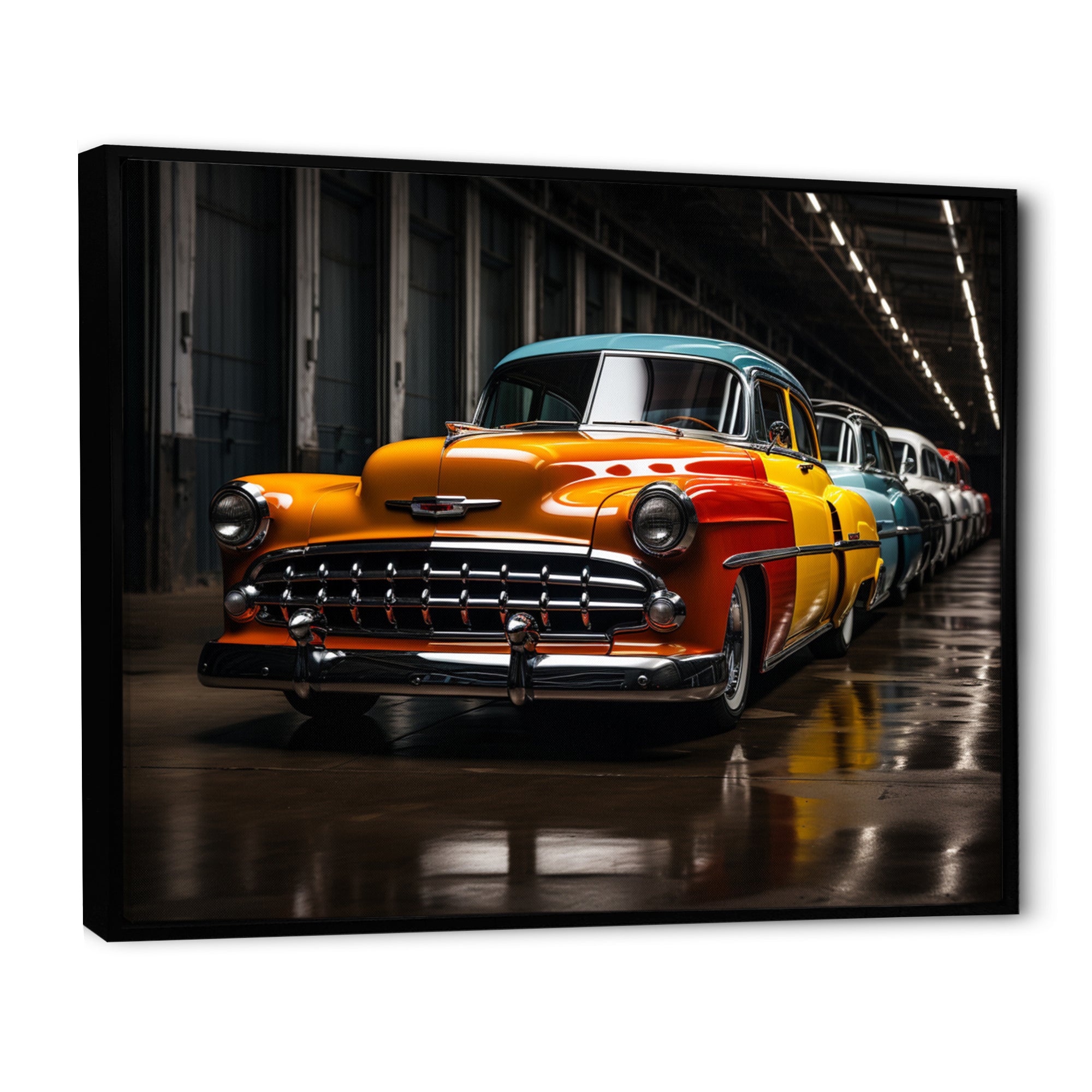 Colorful Pickup Truck Retro Rides - Pickup Truck Canvas Wall Art