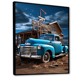 Pickup Truck Roadside Nostalgia - Pickup Truck Canvas Wall Art
