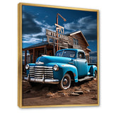 Pickup Truck Roadside Nostalgia - Pickup Truck Canvas Wall Art