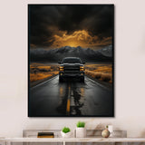 Pickup Truck The Road - Pickup Truck Canvas Wall Art