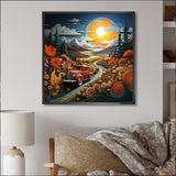 Pickup Truck Vintage Road I - Pickup Truck Canvas Wall Art