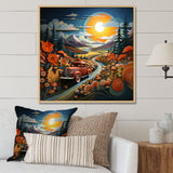 Pickup Truck Vintage Road I - Pickup Truck Canvas Wall Art