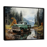 Pickup Truck Tranquil Lakeside I - Pickup Truck Canvas Wall Art