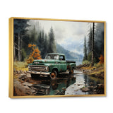 Pickup Truck Tranquil Lakeside I - Pickup Truck Canvas Wall Art