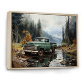 Pickup Truck Tranquil Lakeside I - Pickup Truck Canvas Wall Art