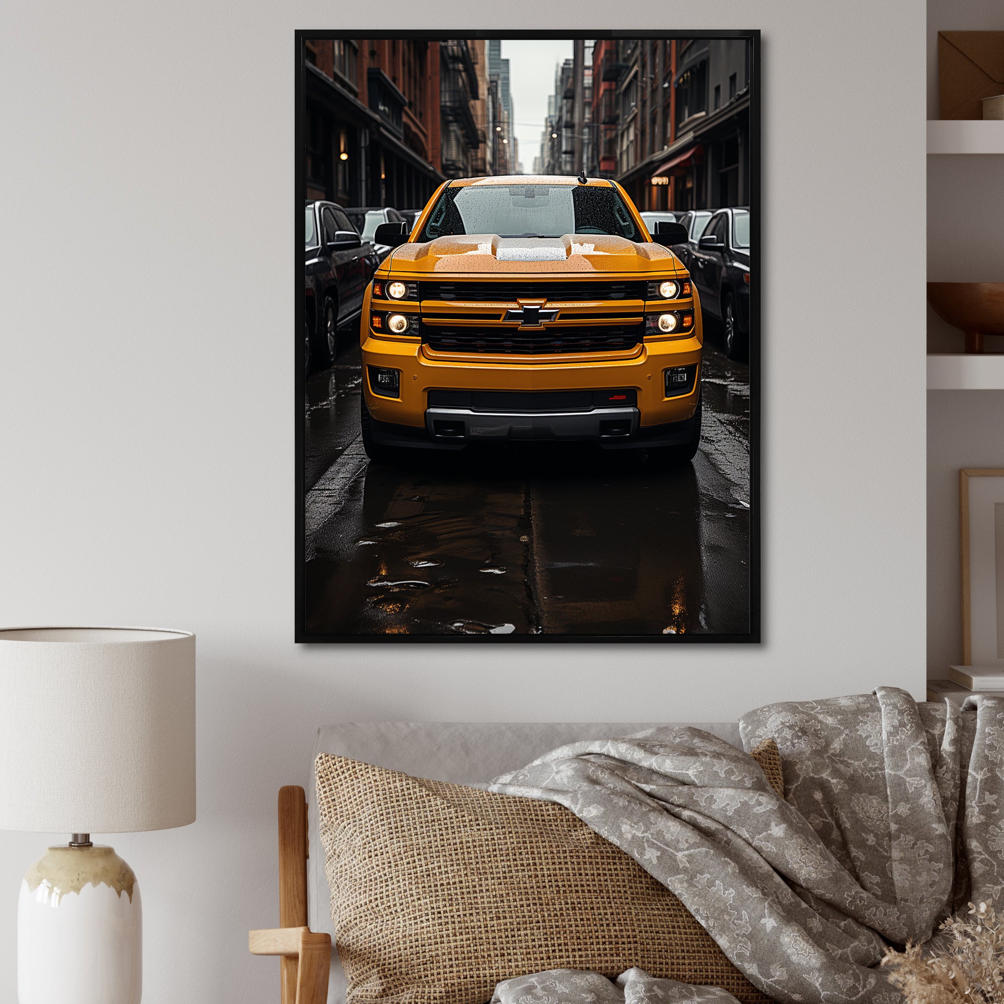 Pickup Truck Transportation Chronicles I - Pickup Truck Canvas Wall Art