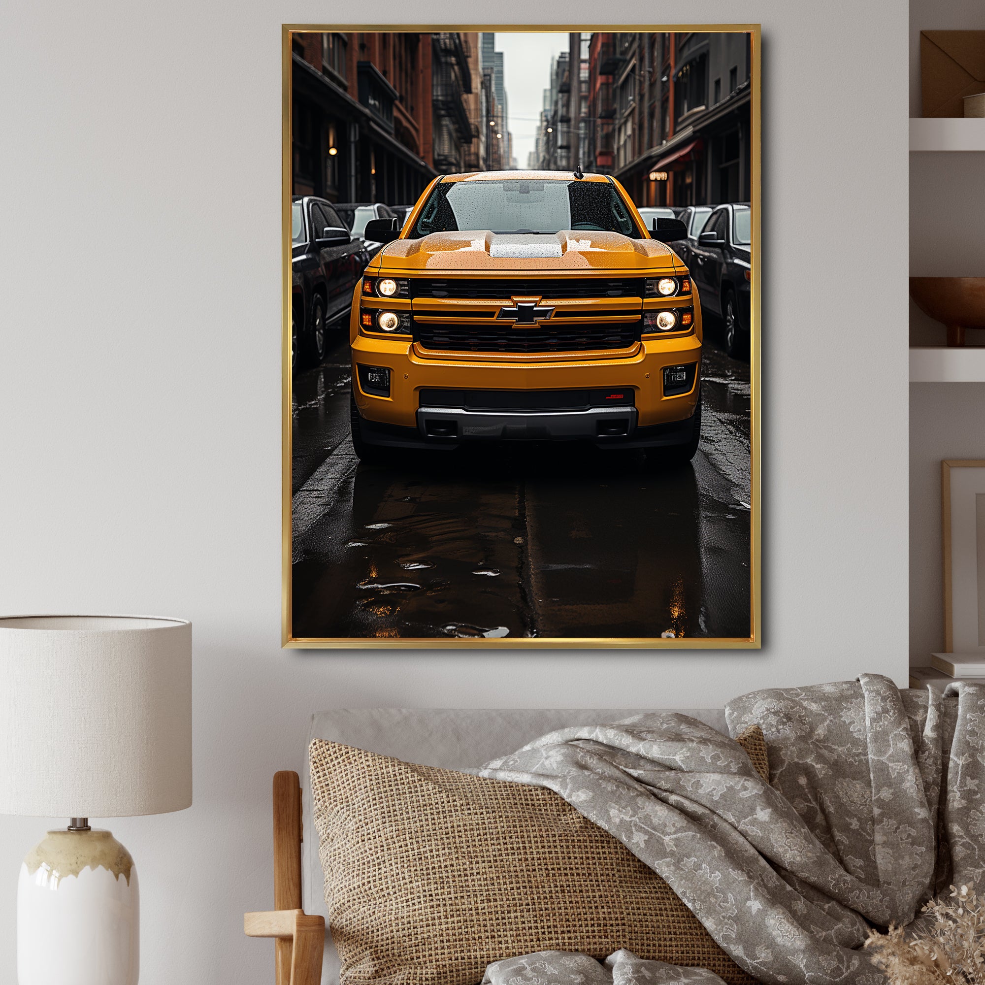 Pickup Truck Transportation Chronicles I - Pickup Truck Canvas Wall Art