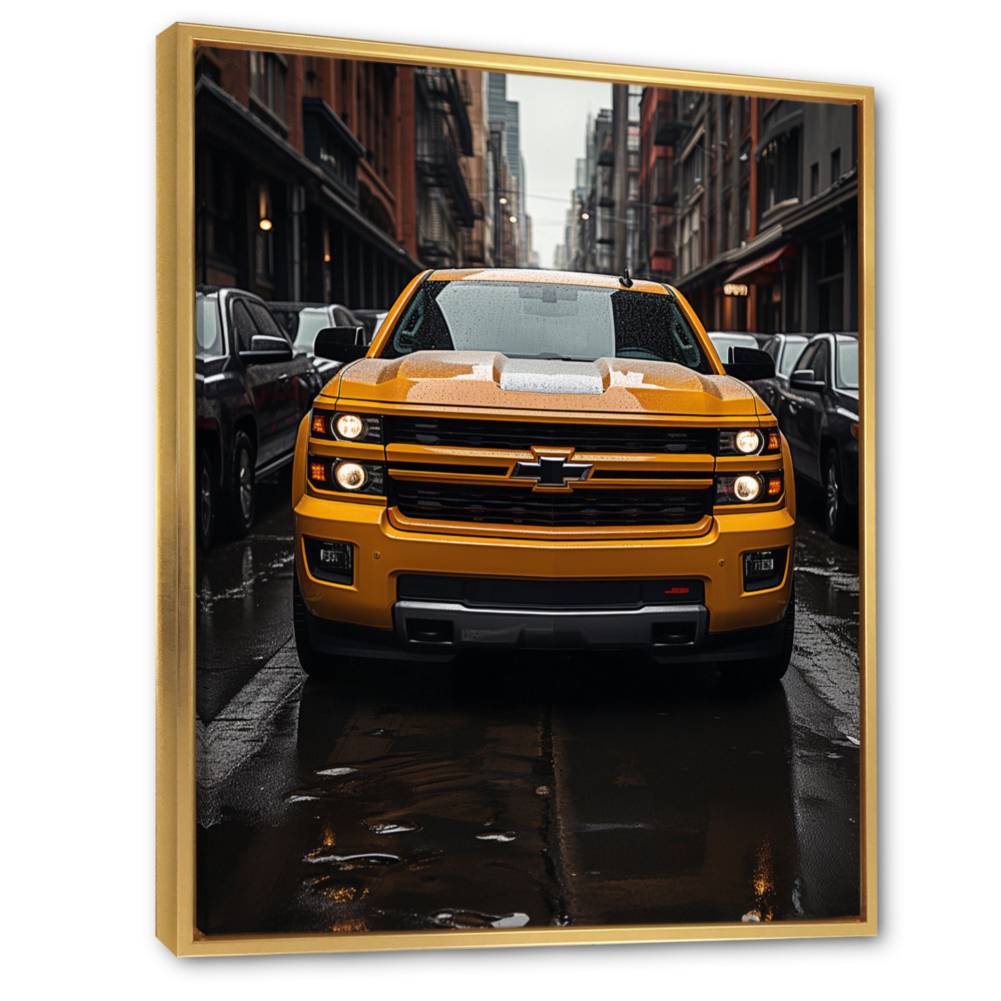 Pickup Truck Transportation Chronicles I - Pickup Truck Canvas Wall Art