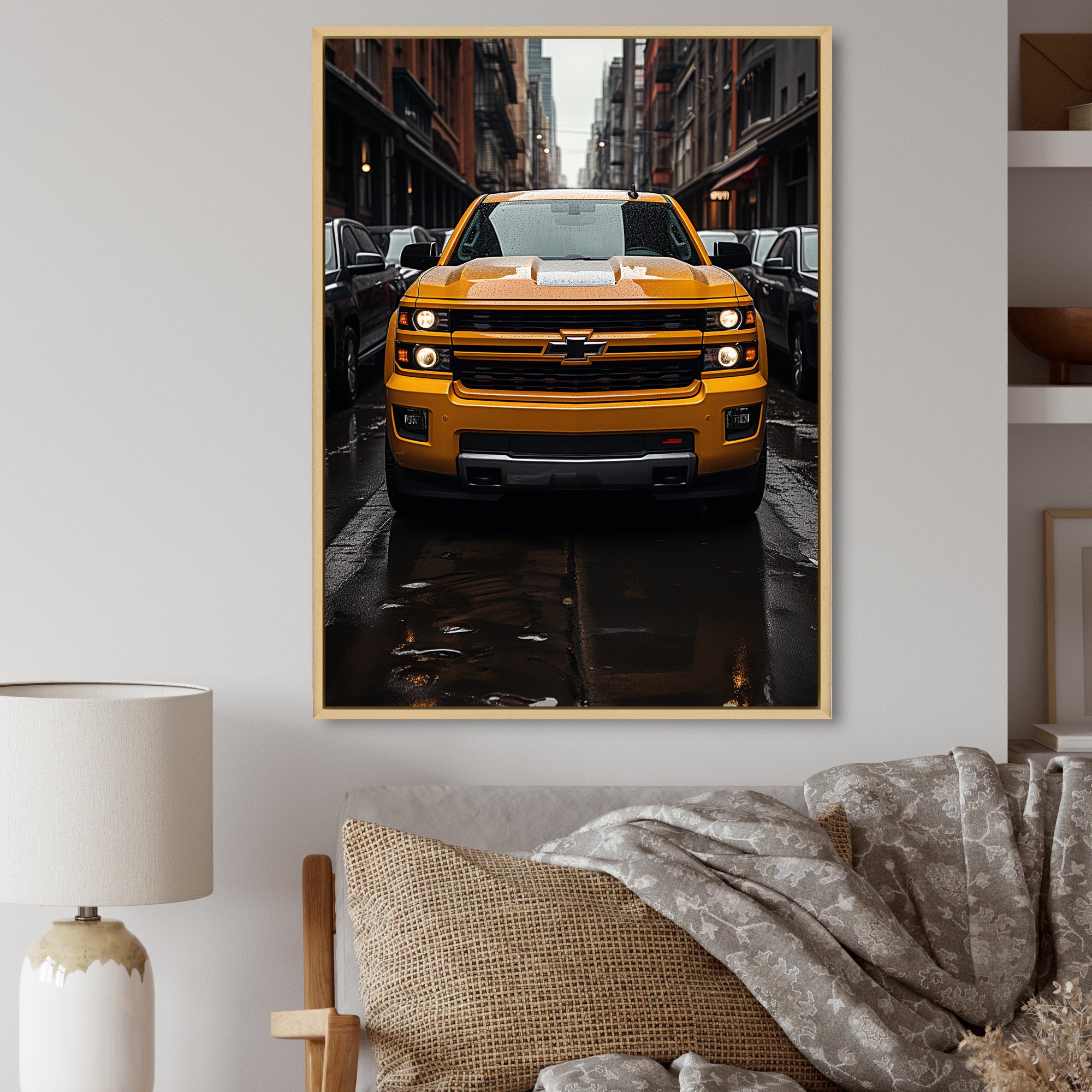 Pickup Truck Transportation Chronicles I - Pickup Truck Canvas Wall Art