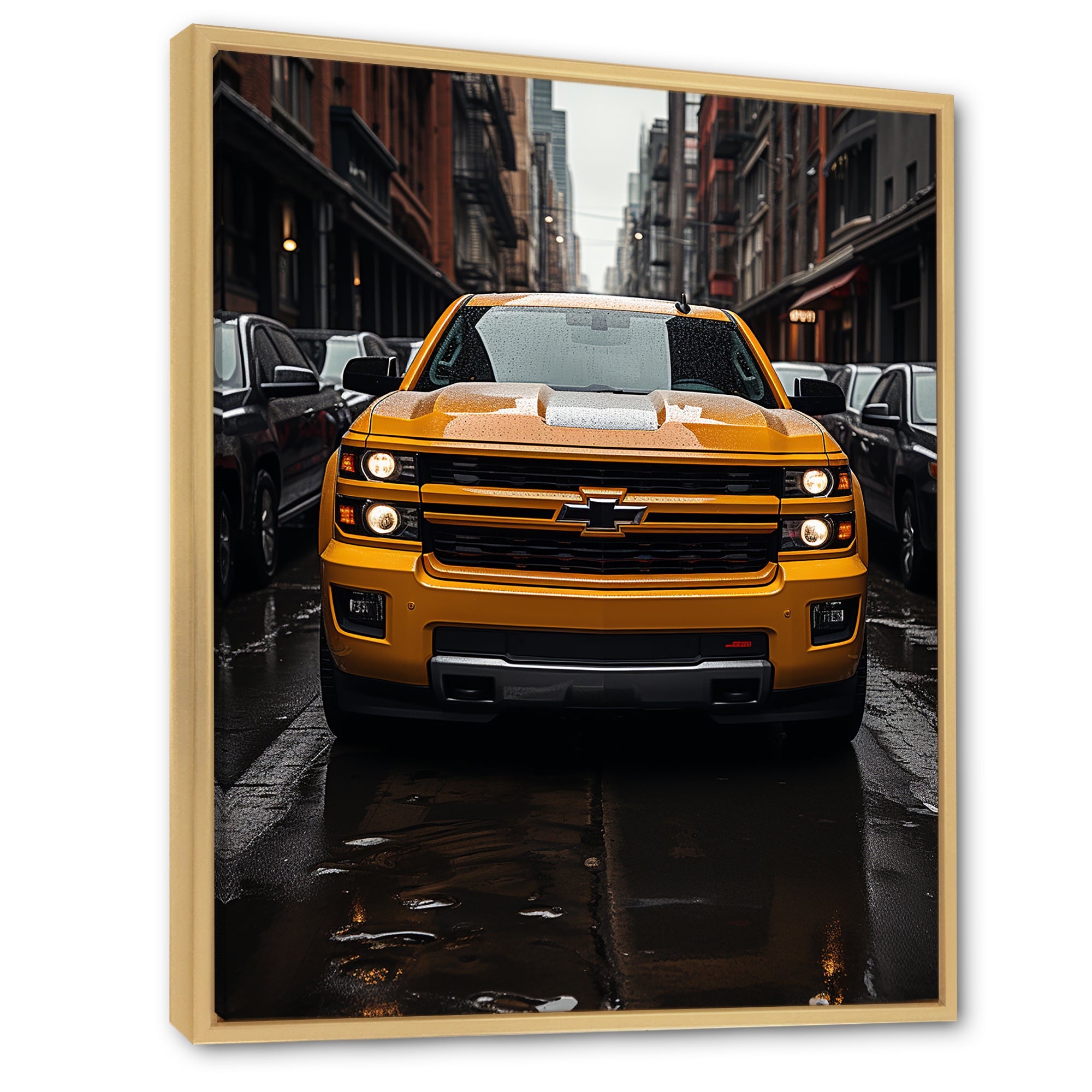 Pickup Truck Transportation Chronicles I - Pickup Truck Canvas Wall Art