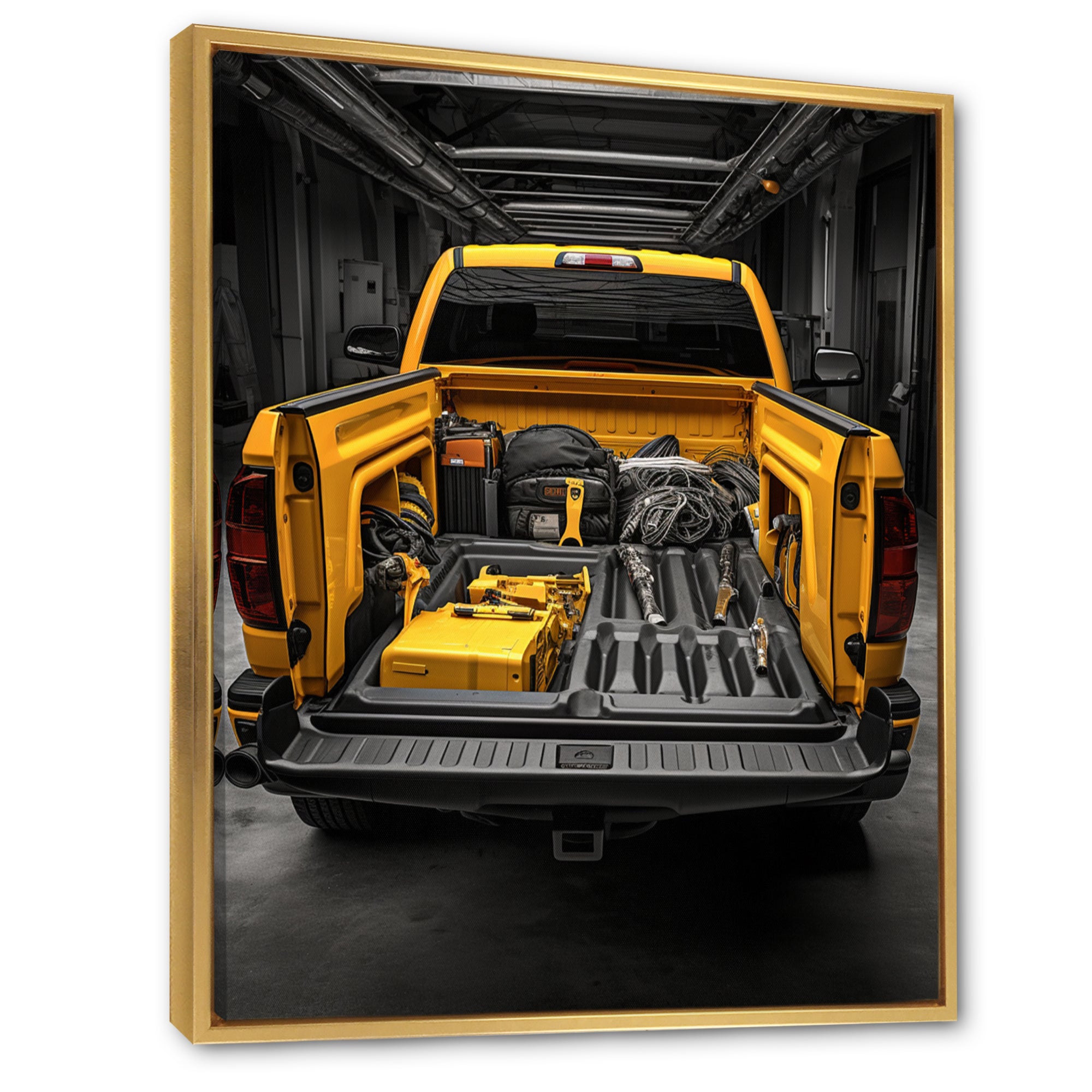 Pickup Truck Ready For Work - Pickup Truck Canvas Wall Art