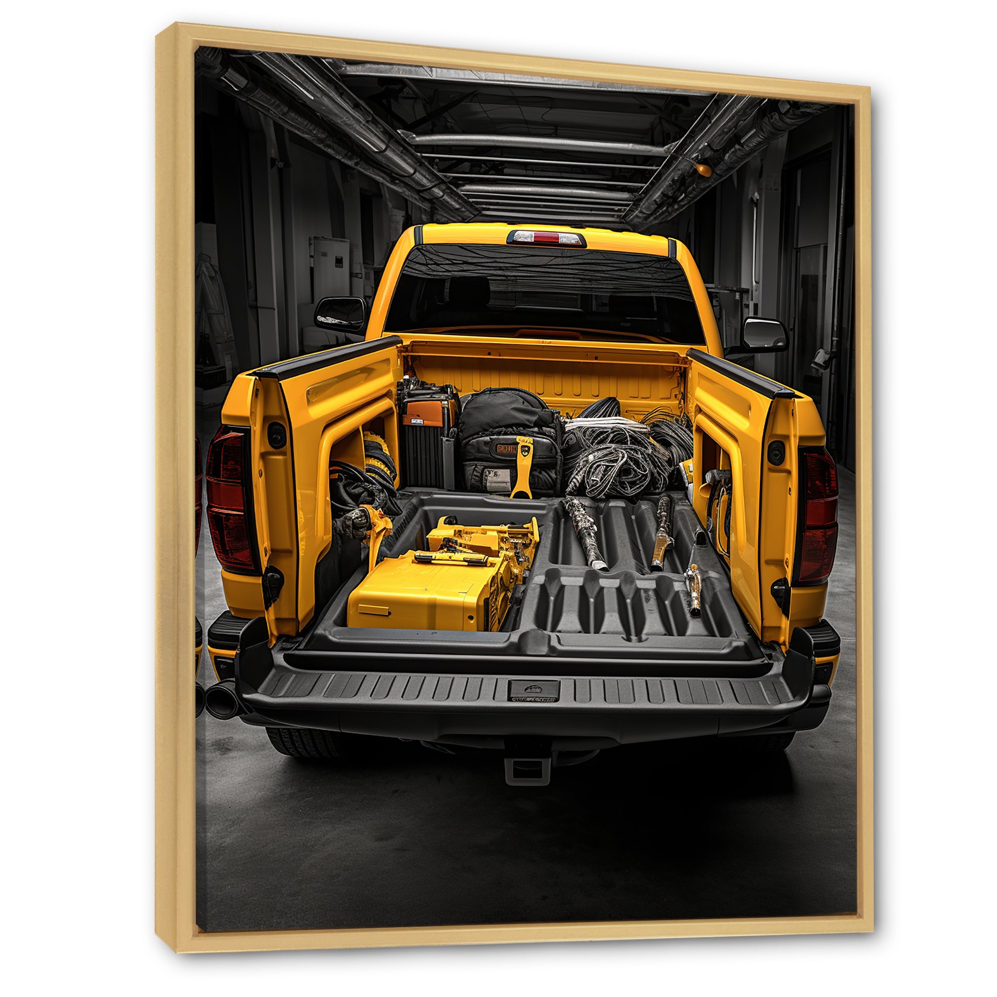 Pickup Truck Ready For Work - Pickup Truck Canvas Wall Art