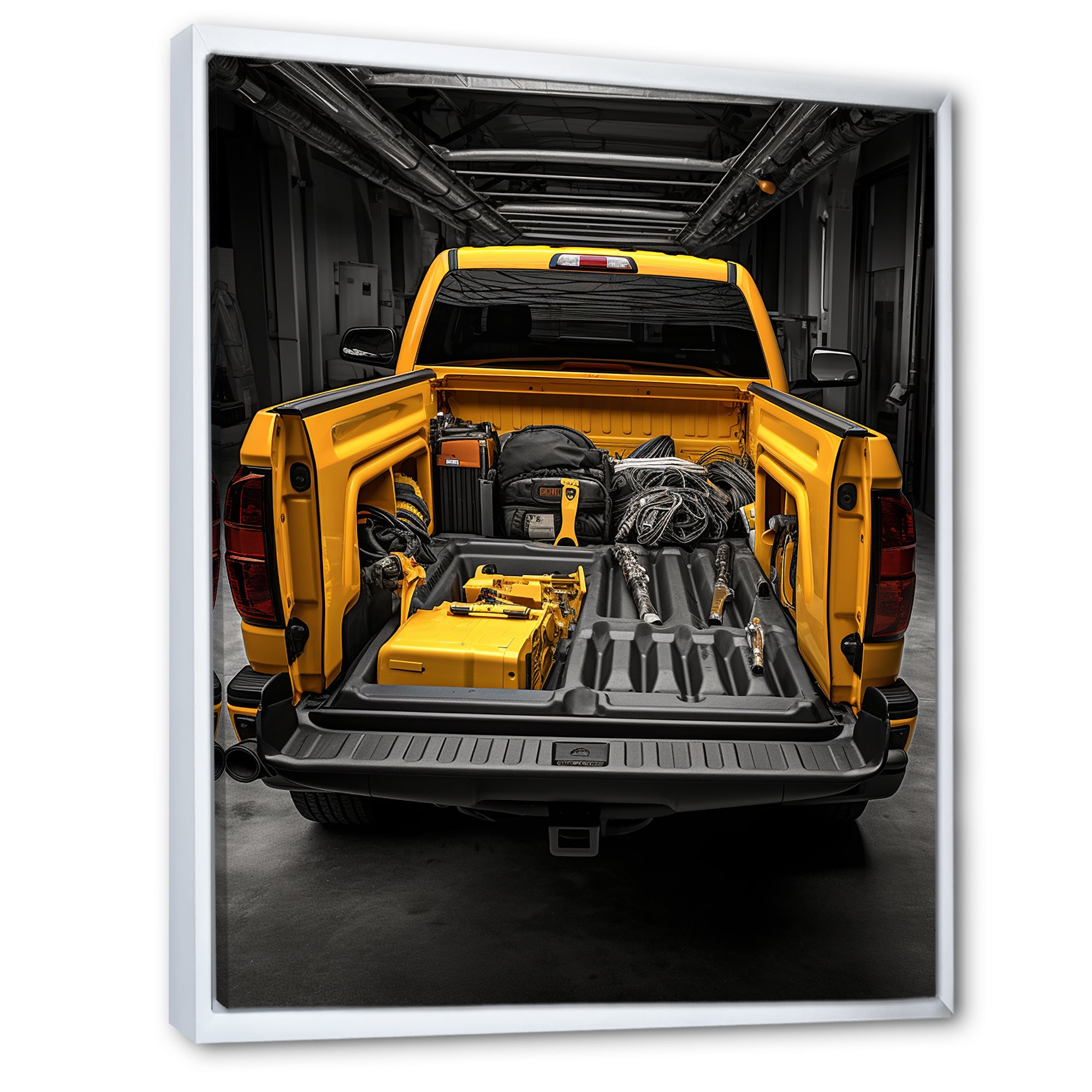 Pickup Truck Ready For Work - Pickup Truck Canvas Wall Art