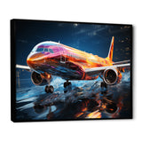 Colorful Plane In Translucent Ascension - Plane Canvas Wall Art