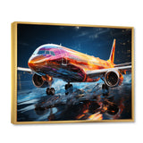 Colorful Plane In Translucent Ascension - Plane Canvas Wall Art