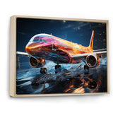 Colorful Plane In Translucent Ascension - Plane Canvas Wall Art