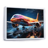Colorful Plane In Translucent Ascension - Plane Canvas Wall Art