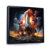 Rocketship Interstellar Fusion - Rocketship Canvas Wall Art
