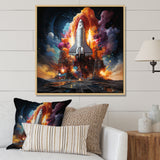 Rocketship Interstellar Fusion - Rocketship Canvas Wall Art