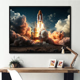Rocketship Launch I - Rocketship Canvas Wall Art