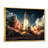 Rocketship Launch I - Rocketship Canvas Wall Art