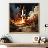 Rocketship Remembrance I - Rocketship Canvas Wall Art