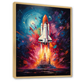 Rocketship Resonance - Rocketship Canvas Wall Art