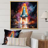 Rocketship Revelation I - Rocketship Canvas Wall Art