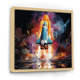 Rocketship Revelation I - Rocketship Canvas Wall Art