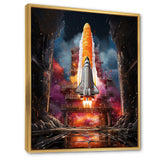 Rocketship Rhythm I - Rocketship Canvas Wall Art