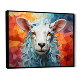 Sheep Serenity Geometric - Multi-Color Sheep Wall Art