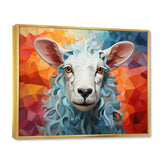 Sheep Serenity Geometric - Multi-Color Sheep Wall Art