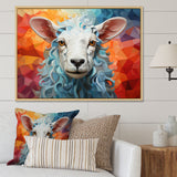 Sheep Serenity Geometric - Multi-Color Sheep Wall Art