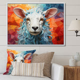 Sheep Serenity Geometric - Multi-Color Sheep Wall Art