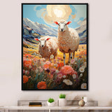 Sheep Whimsical Grazing - Sheep Wall Art Prints