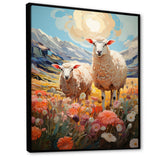 Sheep Whimsical Grazing - Sheep Wall Art Prints