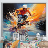 Skateboard Urban Pulse - Skateboard Canvas Wall Art