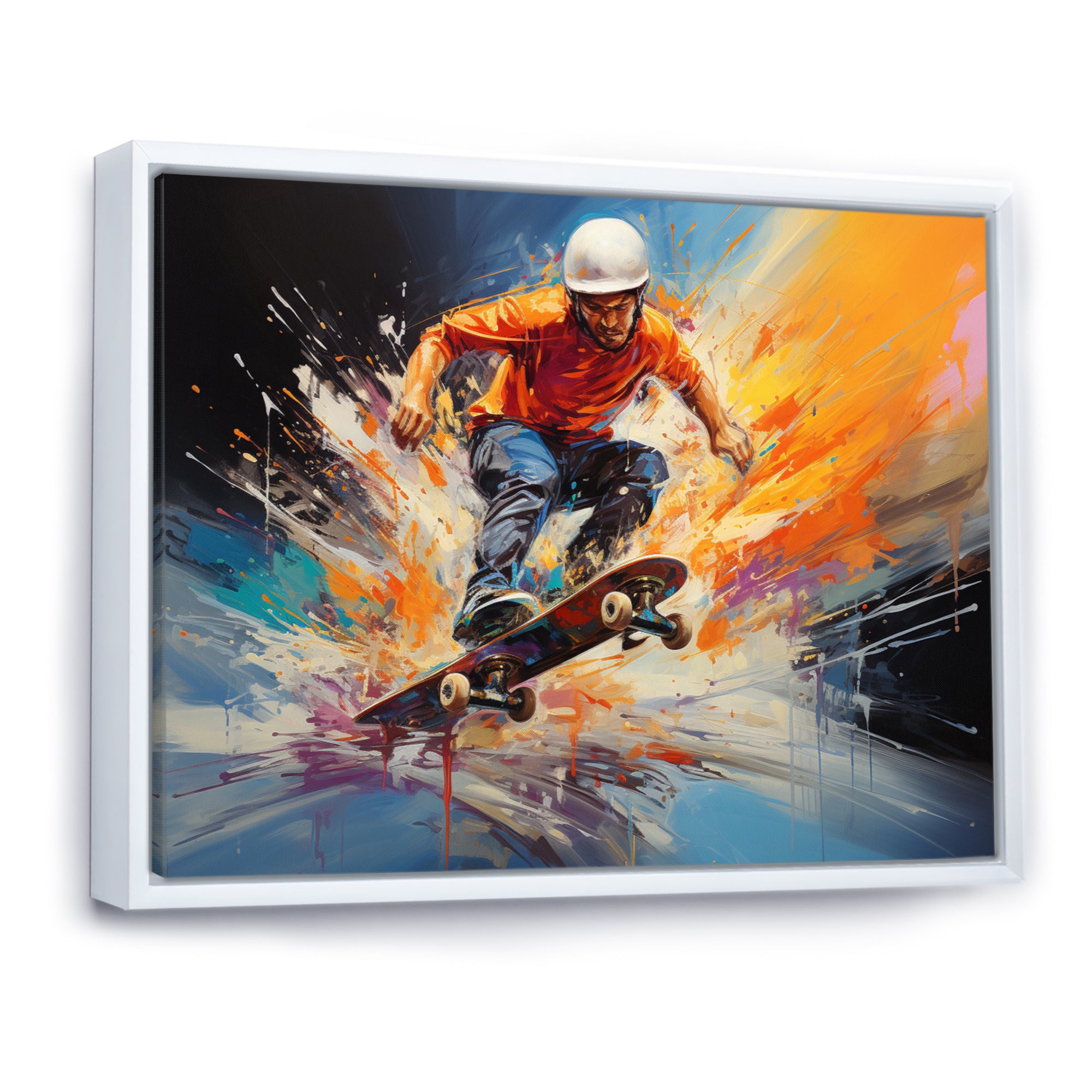 Skateboard Urban Pulse - Skateboard Canvas Wall Art