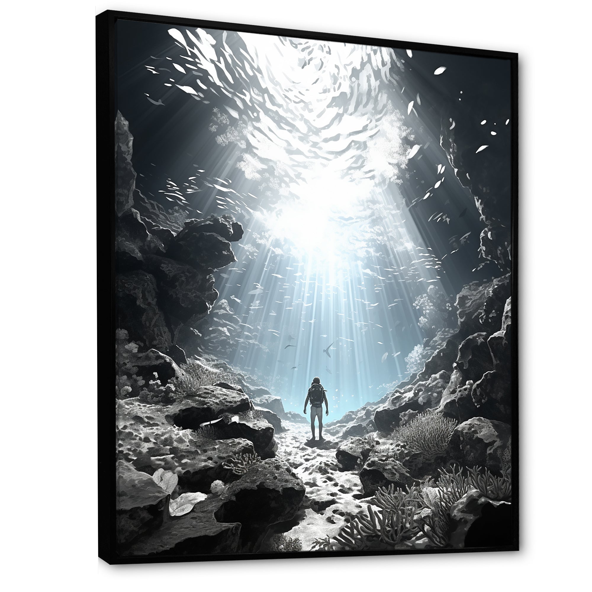Snorkeling Underwater Adventure I - Snorkeling Canvas Wall Art