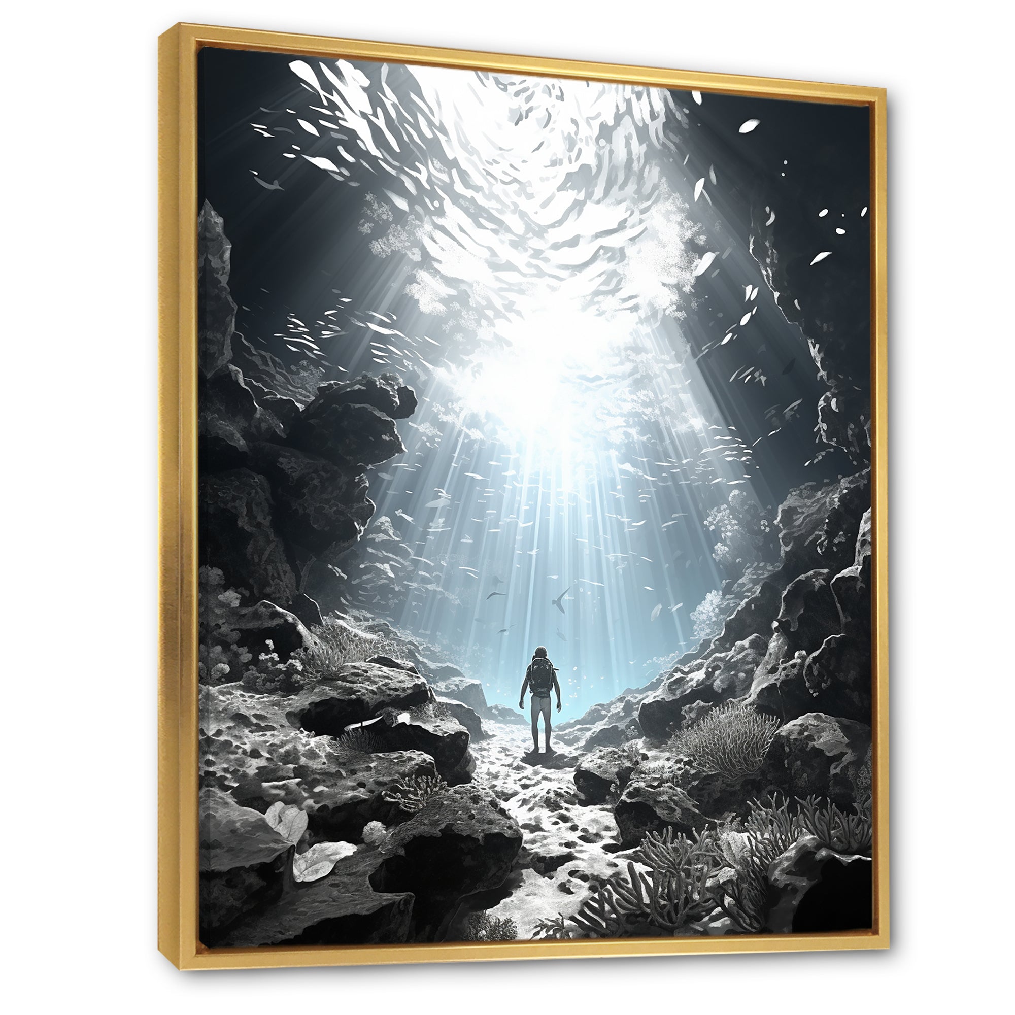 Snorkeling Underwater Adventure I - Snorkeling Canvas Wall Art