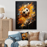 Soccer Abstract Striker - Soccer Canvas Wall Art