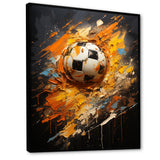 Soccer Abstract Striker - Soccer Canvas Wall Art