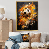 Soccer Abstract Striker - Soccer Canvas Wall Art