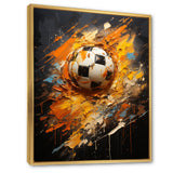 Soccer Abstract Striker - Soccer Canvas Wall Art