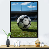 Soccer Ball Of Shadows I - Soccer Canvas Wall Art