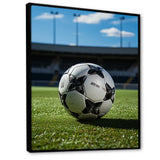 Soccer Ball Of Shadows I - Soccer Canvas Wall Art